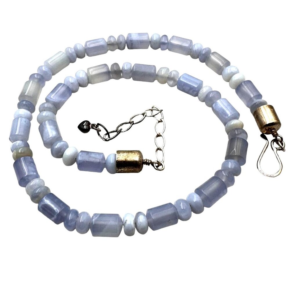 Jay King Mine Finds Womens Necklace Opalescent Blue Gemstone Sterling Silver